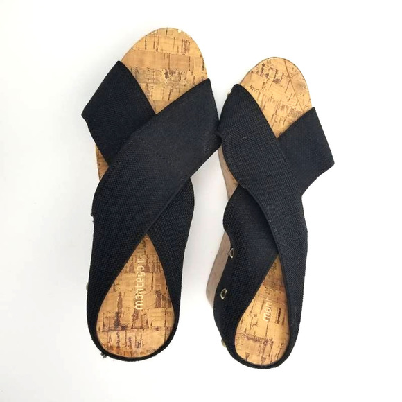 Montego Bay Club Slide Studded Sandals Black Sz 8 - Picture 5 of 12